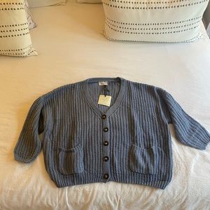 Button up knit sweater